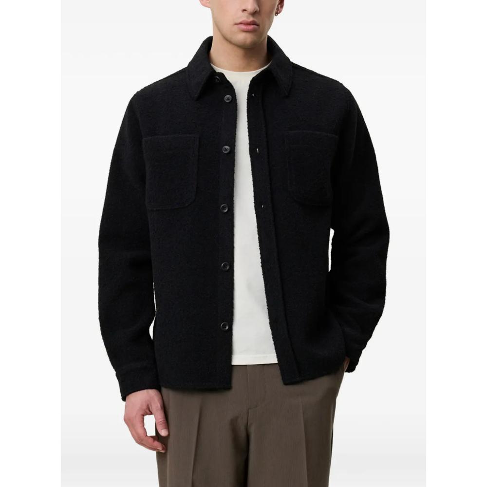 bouclé patch-pocket shirt jacket 2