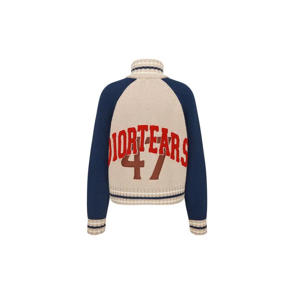 Куртки Dior x Denim Tears Zipped Blouson 'Beige/Navy Blue' 2