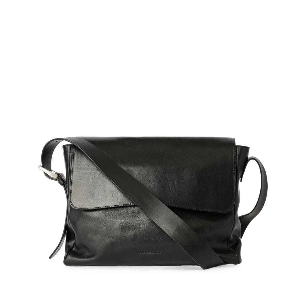 large Piston leather shoulder bag 1