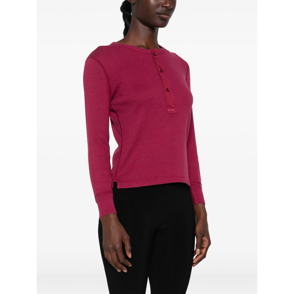 button-placket long-sleeve top 3