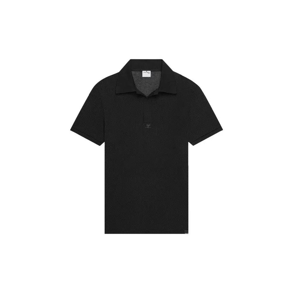 Поло Courrèges AC Mesh Polo 'Черный' 1