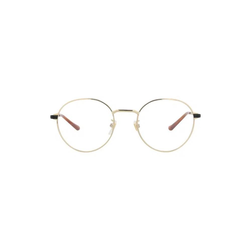 Очки Gucci Round-Frame Metal Optical Frames 'Золото/Черный/Прозрачный' 1