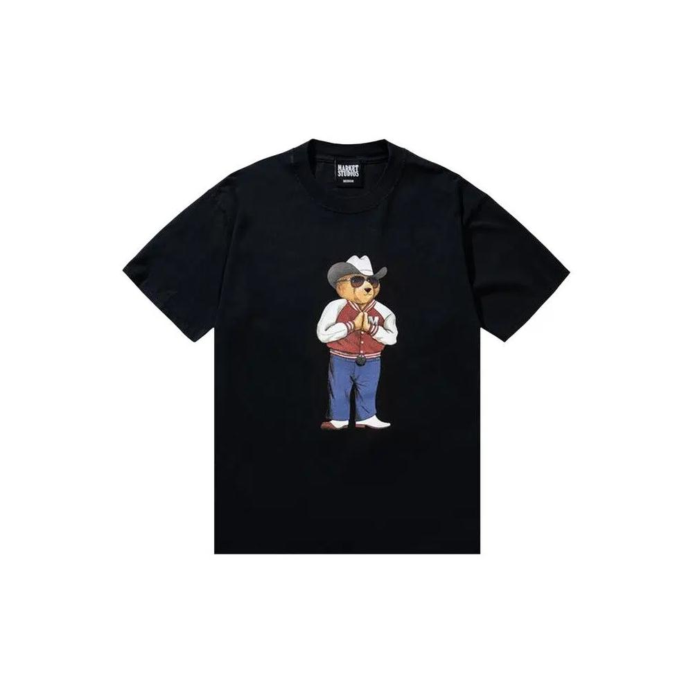 Топы Market Hee-Haw Bear T-Shirt 'Black' 1