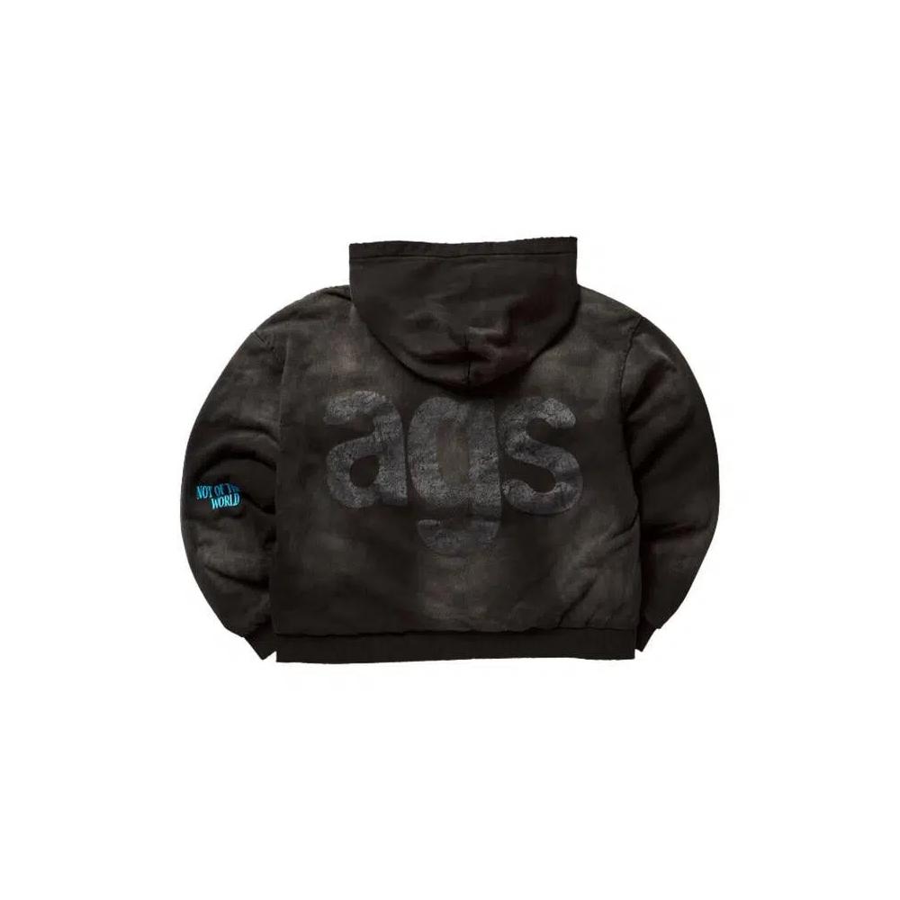 Zip Ups A Good Soul Disguised Divine Zip-Up Hoodie 'Выцветший черный' 2