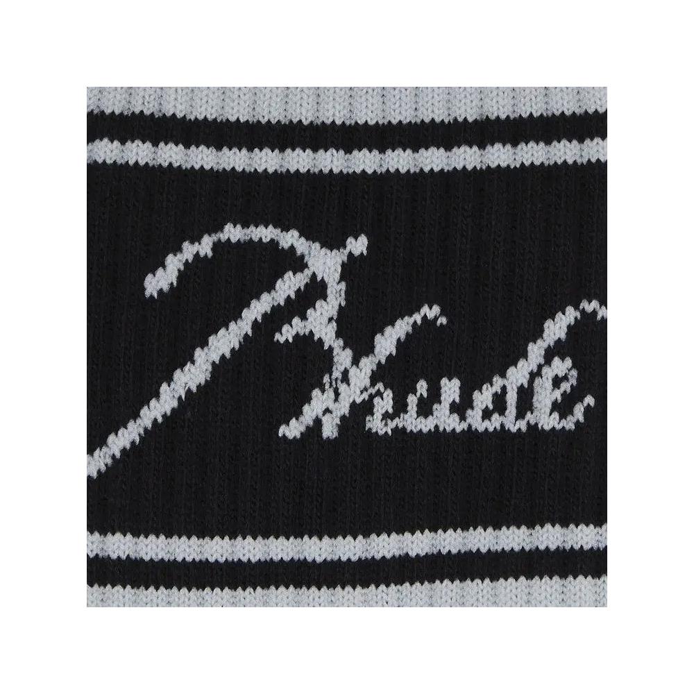 Носки и колготки Rhude Script Logo Sock 'Black' 3