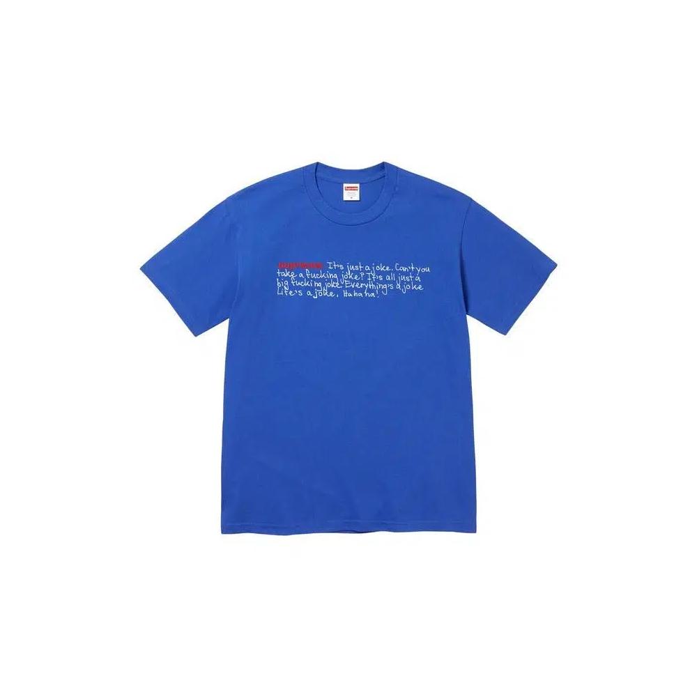 Футболка Supreme Joke Tee 'Royal' 1