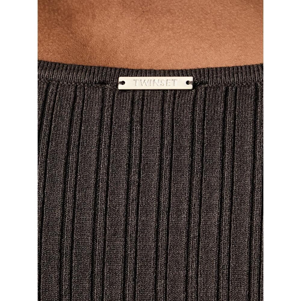 ribbed-knit detachable-collar sweater 7