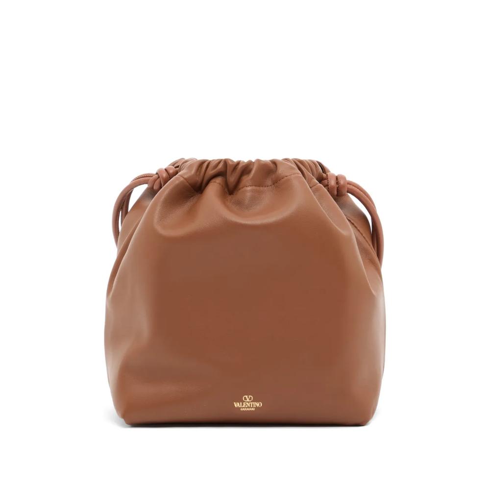 VLogo Pouf pouch bag in nappa leather 1