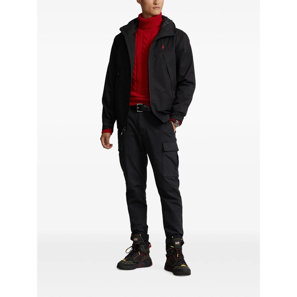 logo-embroidered hooded jacket 2