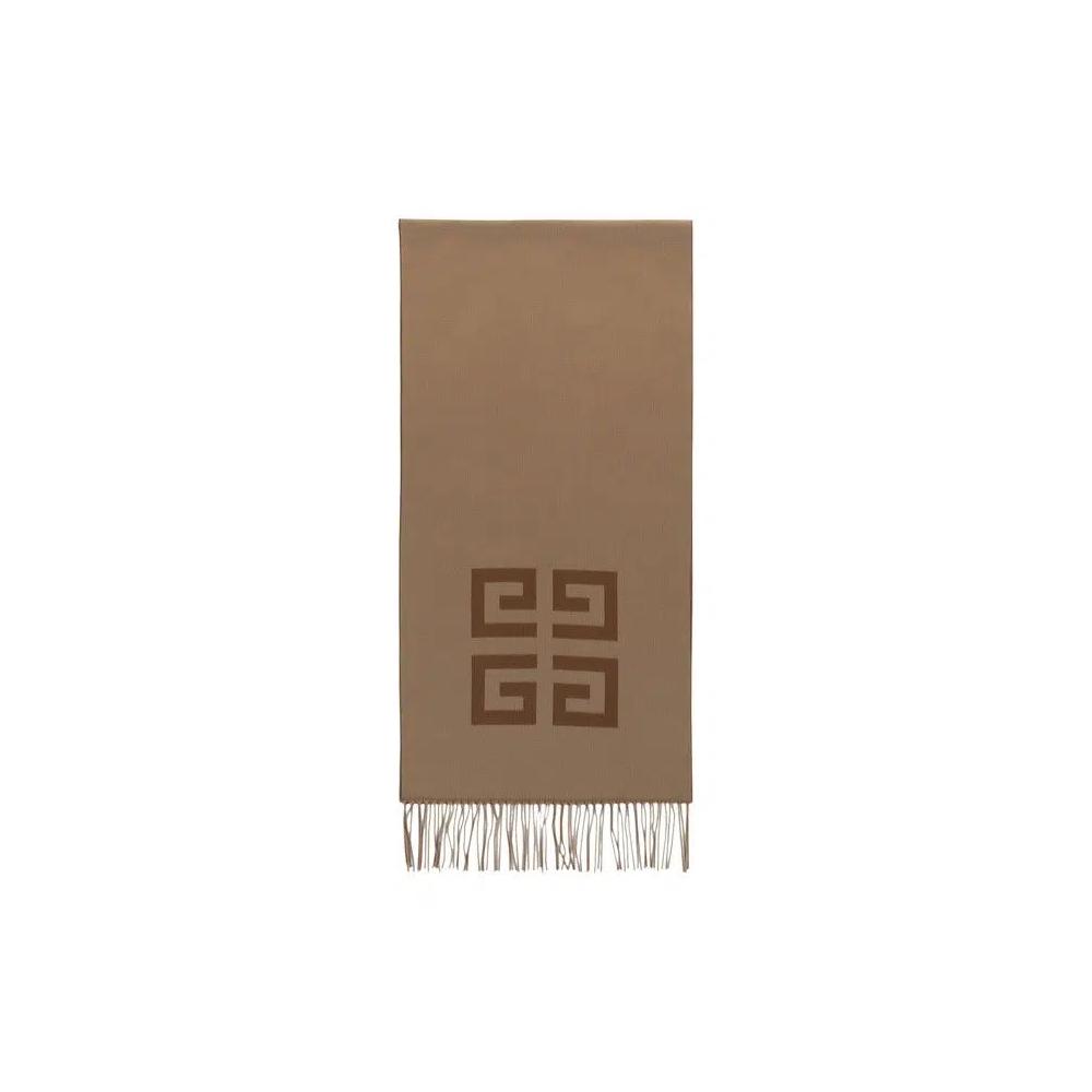 Шарфы Givenchy 4G Reversible Wool Scarf 'Бежевый' 1