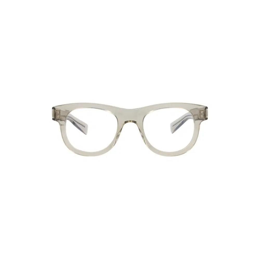 Очки Saint Laurent Round-Frame Recycled Acetate Optical Frames 'Beige/Transparent' 1