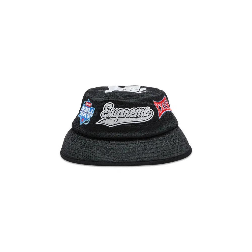 Кепки Supreme Playoffs Mesh Crusher 'Black' 1