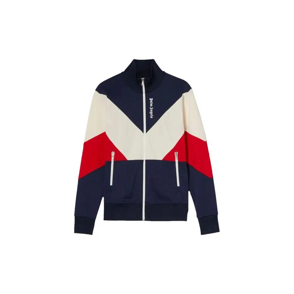 Трековые куртки Palm Angels V Colorblock Track Jacket 'Navy Blue/White' 1