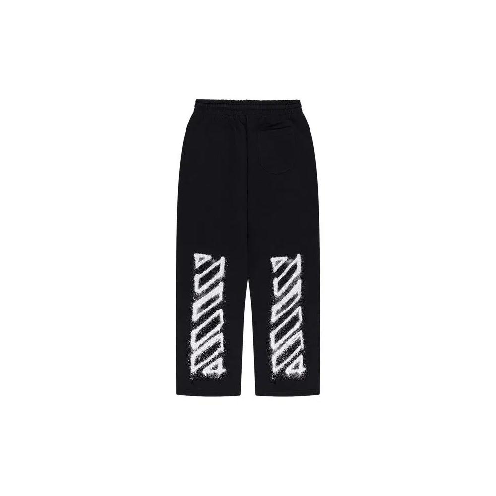 Off-White Spray Can Diagonal Sweatpants «Черный» 2