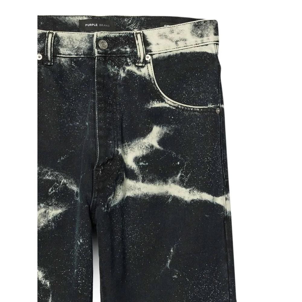 Широкие джинсы P018 Marble Coated 2