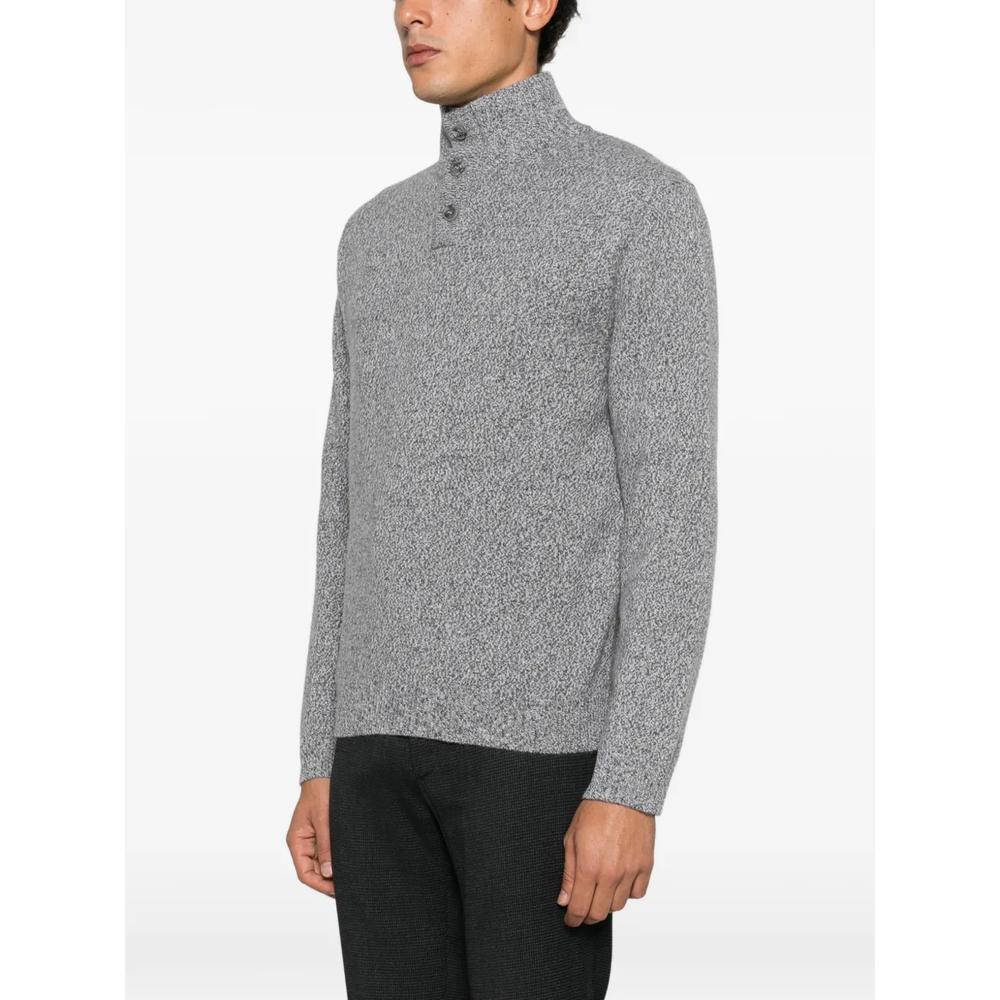 button-up melange sweater 3