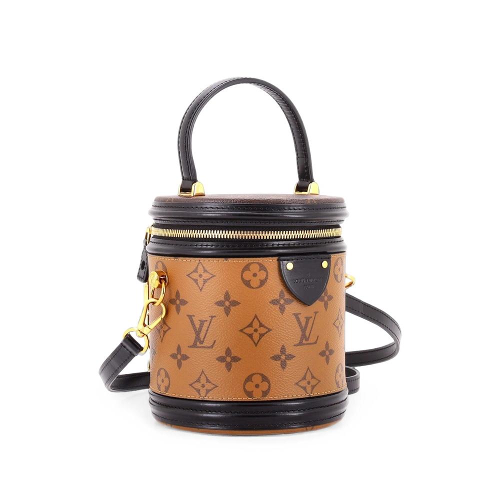 Cannes Handbag Reverse Monogram Canvas satchel 3