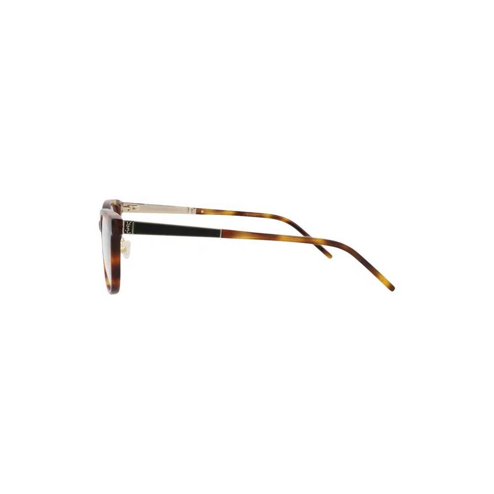 Оправы Saint Laurent Round-Frame Acetate Optical Frames «Havana Gold Transparent» 3