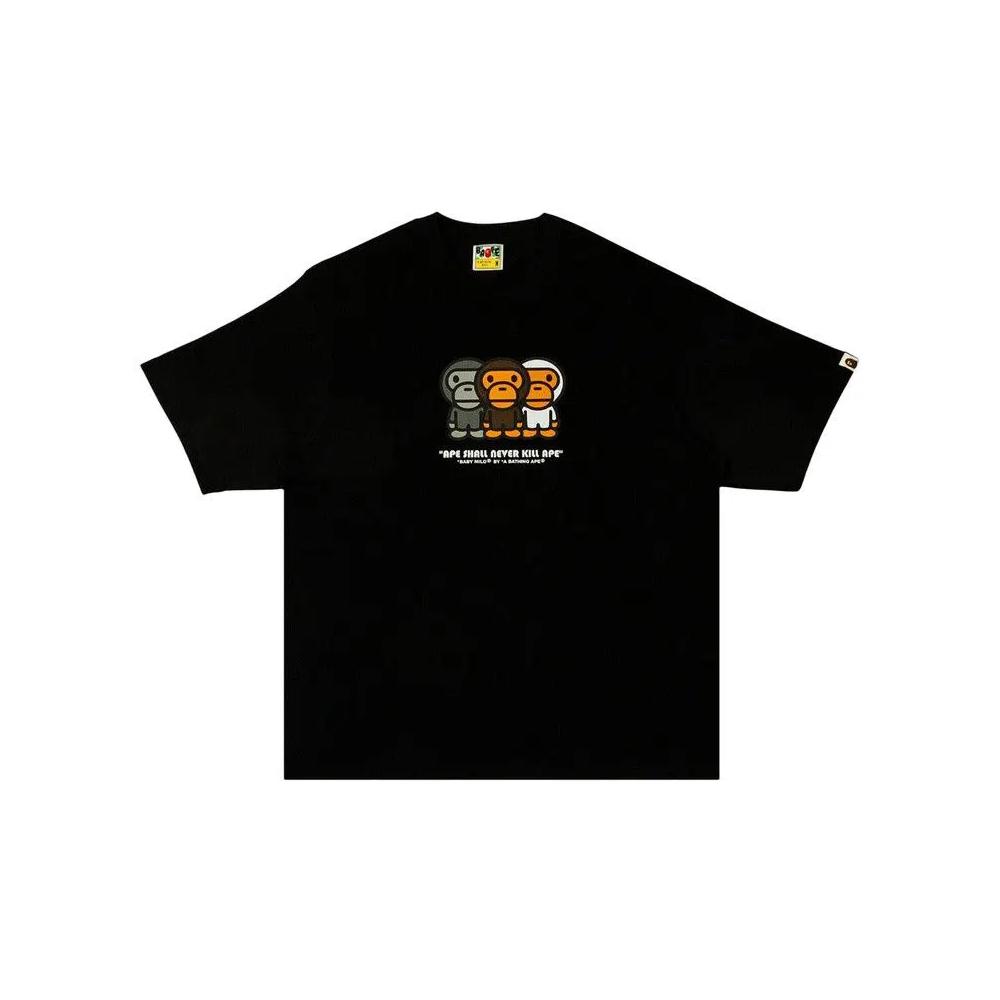 Топы BAPE Bape Milo Relaxed Fit Tee 'Black' 1