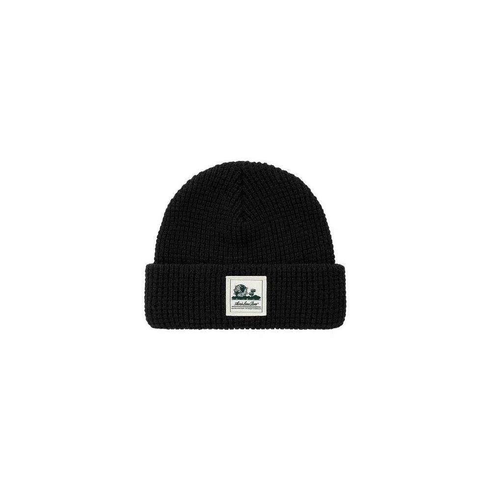 Шапки-бини Aimé Leon Dore Waffle Knit Beanie 'Глубокий черный' 1