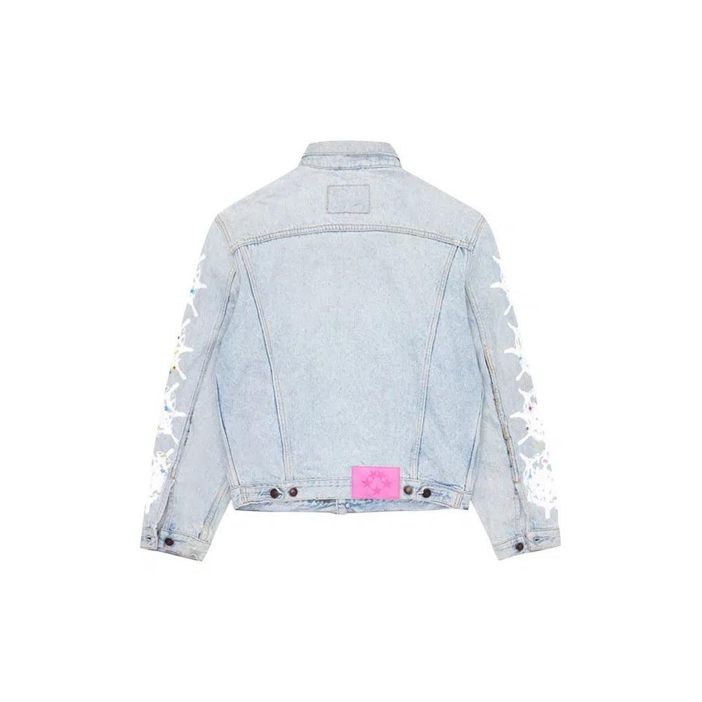Джинсовая куртка Sp5der Vintage Web Trucker Jacket 'Denim' 2