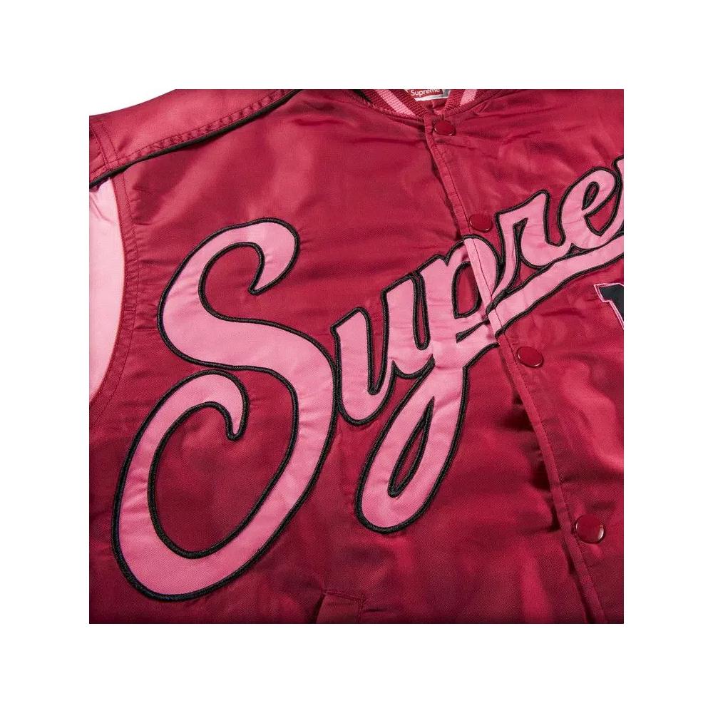 Куртка Varsity Supreme Contrast Script Varsity Jacket «Красный» 2