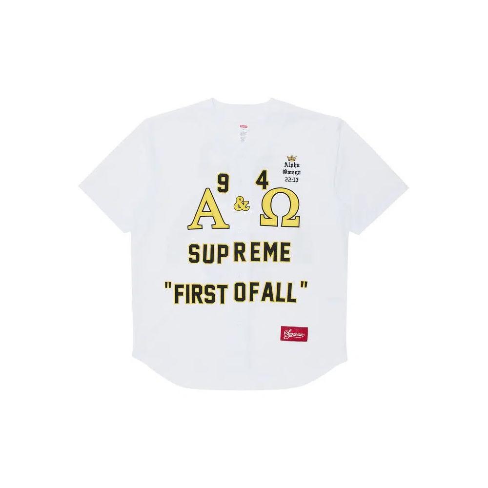 Джерси Supreme Alpha Omega Baseball Jersey 'White' 1