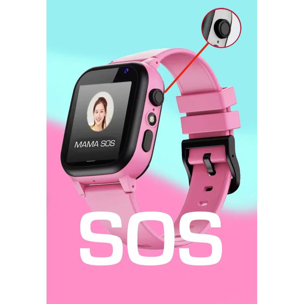 4G умные часы для детей/подростков - звонки по SIM-карте - GPS-отслеживание местоположения - кнопка SOS - камера - IOS / Android - водонепроницаемость IP67 3