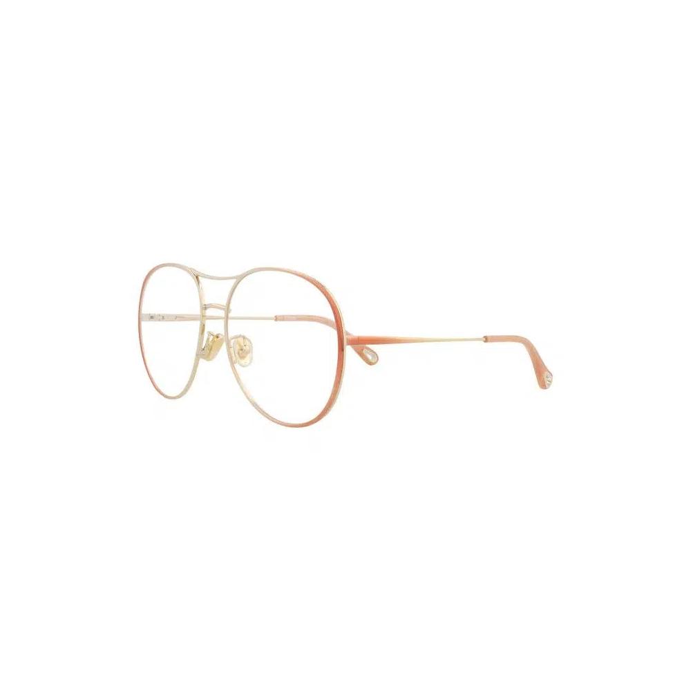 Очки Chloé Aviator Metal Optical Frames 'Nude/Transparent' 3