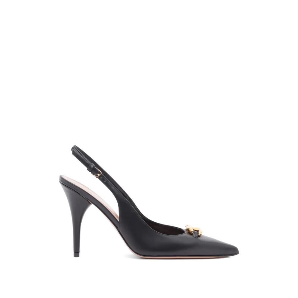 calfskin leather slingback VLogoThe Bold Edition pumps 100mm 1
