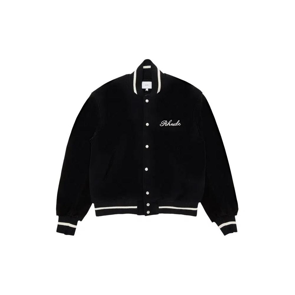 Varsity Jackets Rhude Формальная куртка Varsity 'Черный/Белый' 1