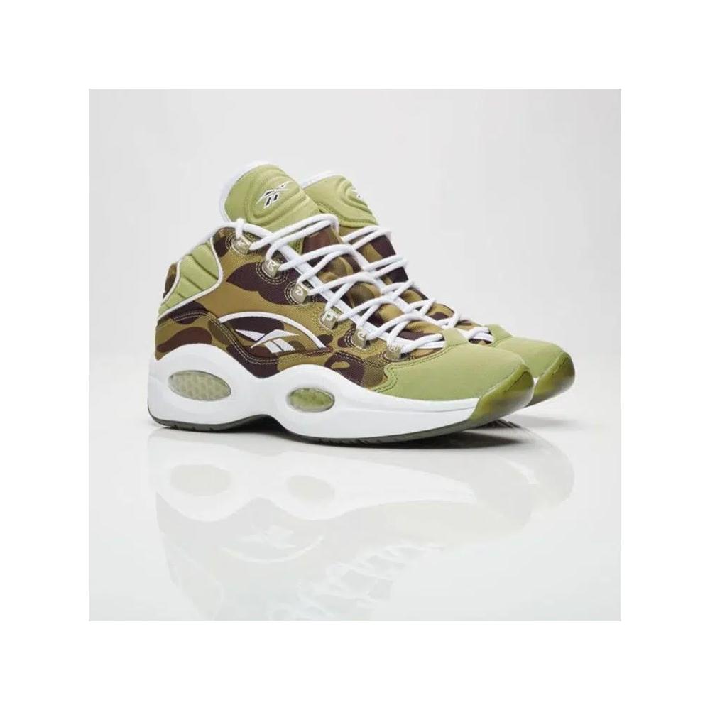 Кроссовки A Bathing Ape x Mita Sneakers x Reebok Question Mid «1st Camo» 1