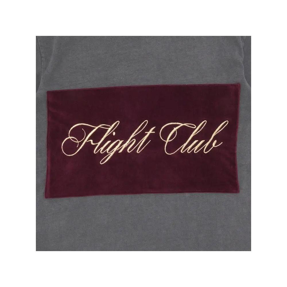 Футболки с коротким рукавом Flight Club Футболка Script 'Washed Black/Velour Burgundy' 3
