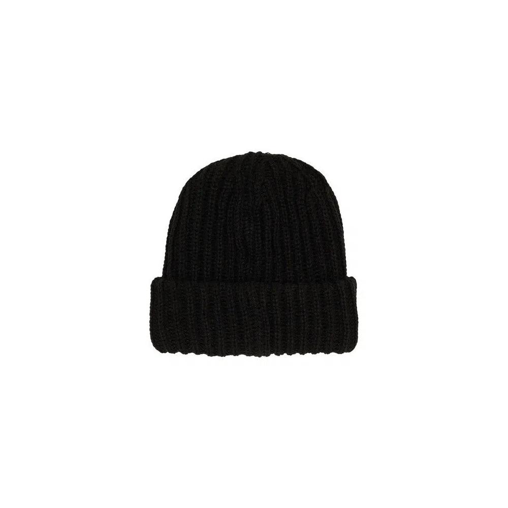 Шапки-бини Supreme Classic Logo Chunky Ribbed Beanie 'Black' 2