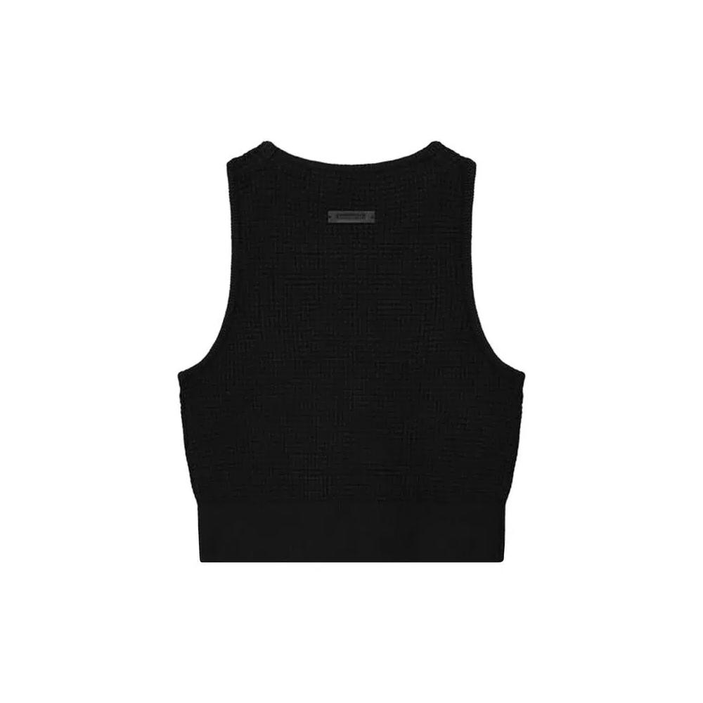 Майки Fear of God Essentials Waffle Sport Tank 'Винтажный черный' 2