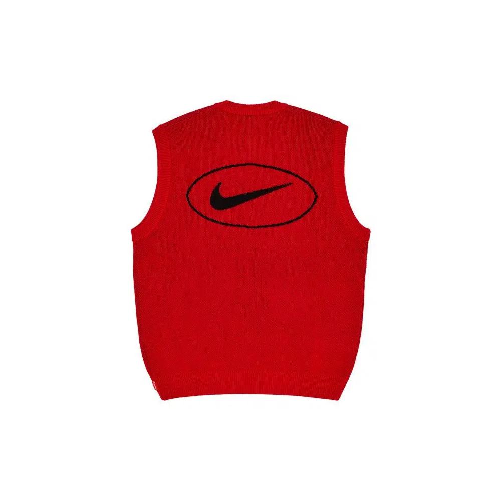 Свитеры Supreme x Nike Sweater Vest 'Red' 2
