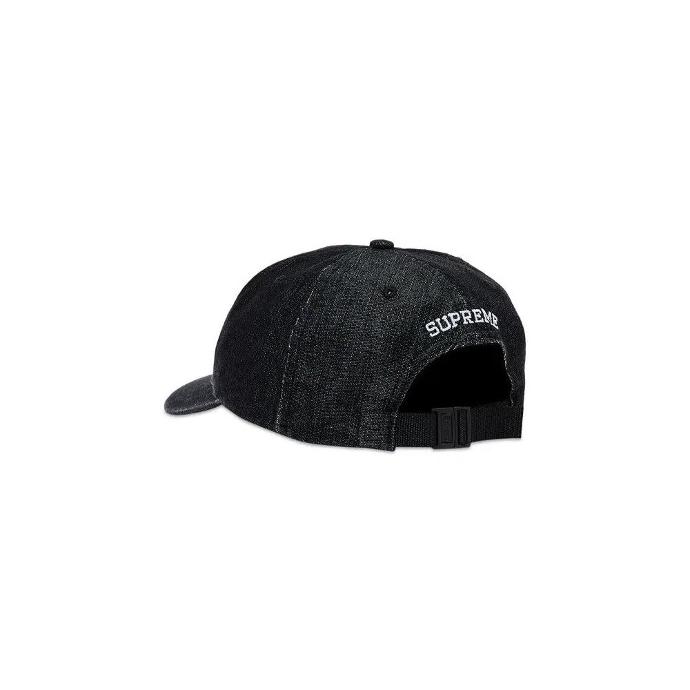 Бейсболки Supreme Cordura Denim Small Box 6-Panel 'Black' 3