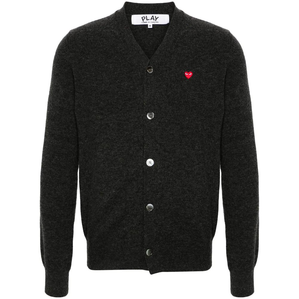 Шерстяной кардиган с нашивкой 1