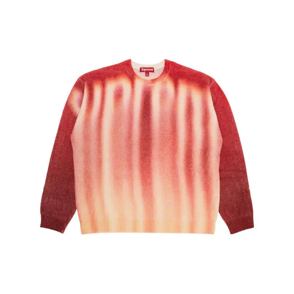 Свитеры Supreme Blurred Logo Sweater «Красный» 1