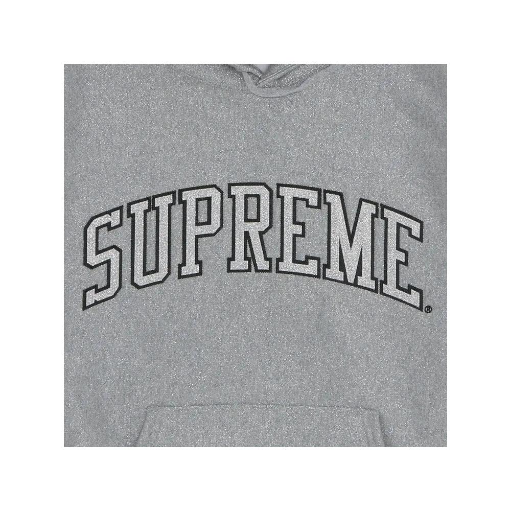 Худи Supreme Glitter Arc с капюшоном 'Серый' 3