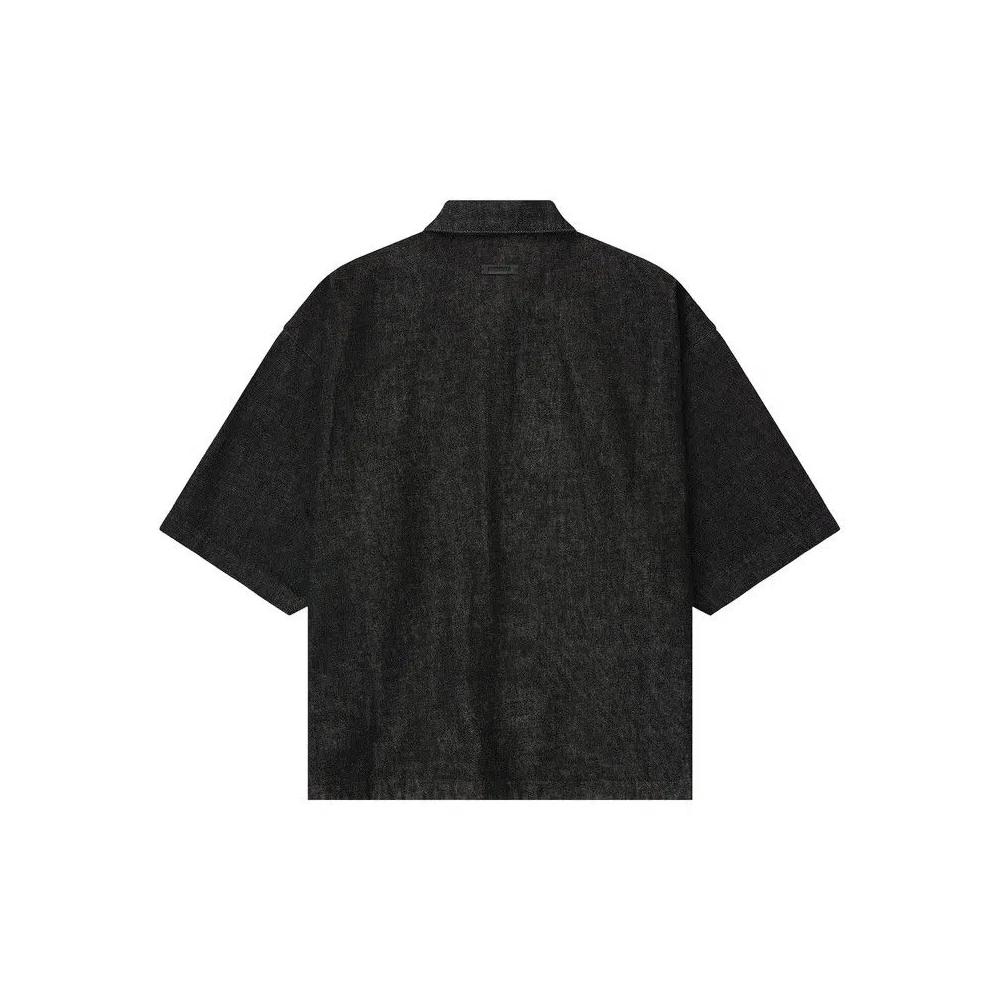 Рубашки-овершерты Fear of God Essentials Denim Full Zip Work Shirt 'Vintage Black' 2