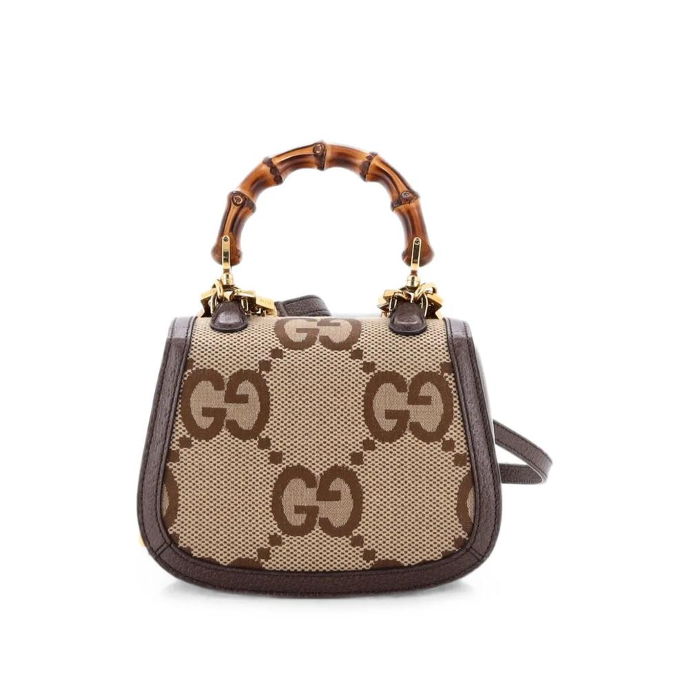 Сумка через плечо Bamboo 1947 Top Handle Bag Jumbo GG Canvas Mini 2