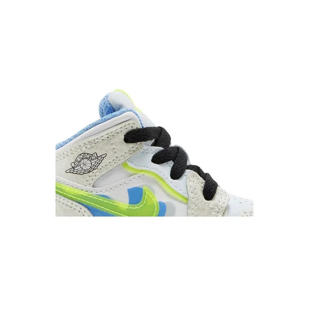 Кроссовки Air Jordan 1 Mid SE TD 'Warped Swoosh' 2