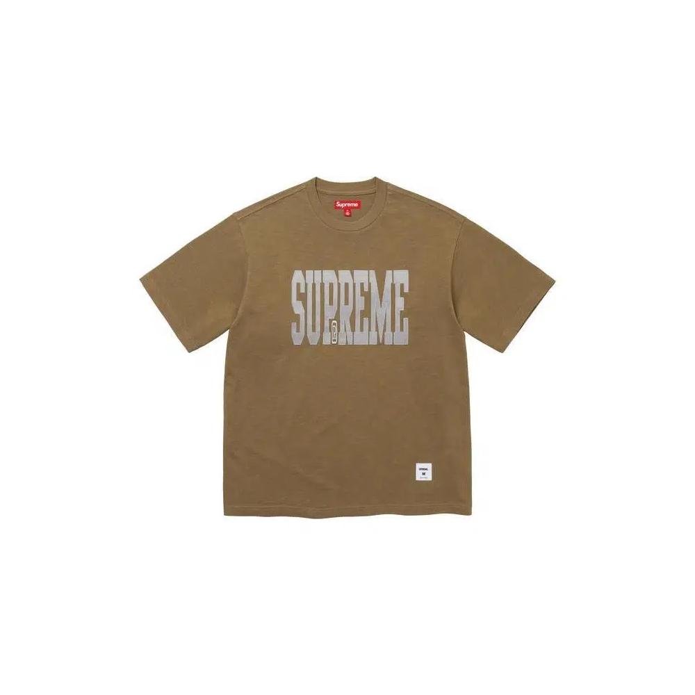 Рубашки и топы Supreme Stretch Appliqué Short-Sleeve Top 'Olive Brown' 1