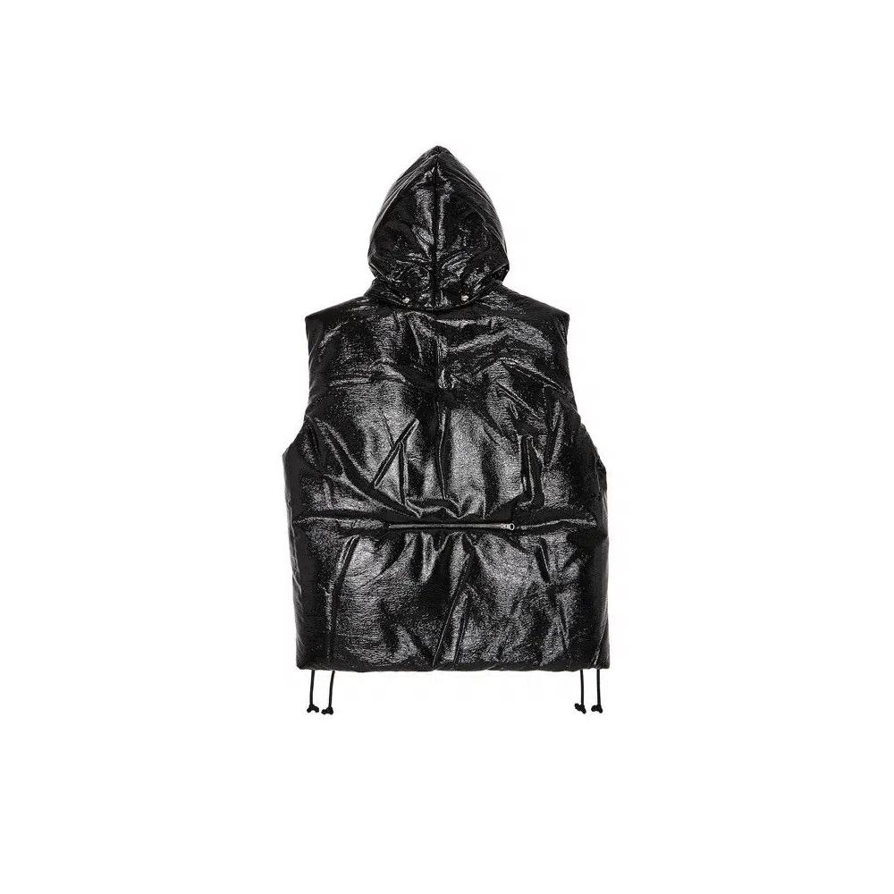 Пуховики Courrèges AC Vinyl Sleeveless Puffer Jacket 'Чёрный' 2