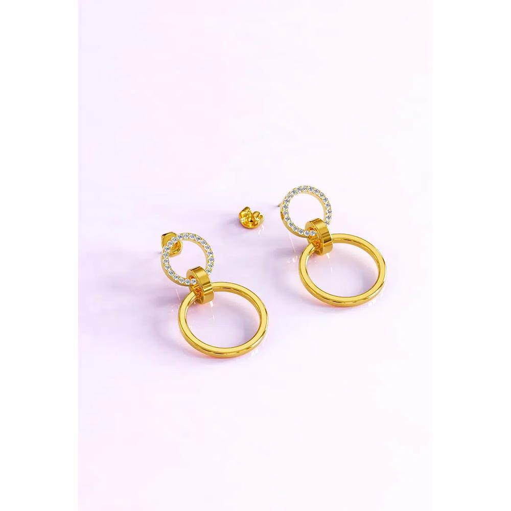 Серьги Orbit of Radiance, украшенные кристаллами SWAROVSKI®, золотой цвет 2