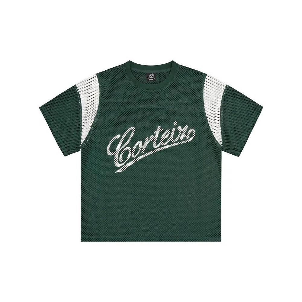 Джерси Corteiz Open Mesh Panel Jersey 'Forest Green' 1