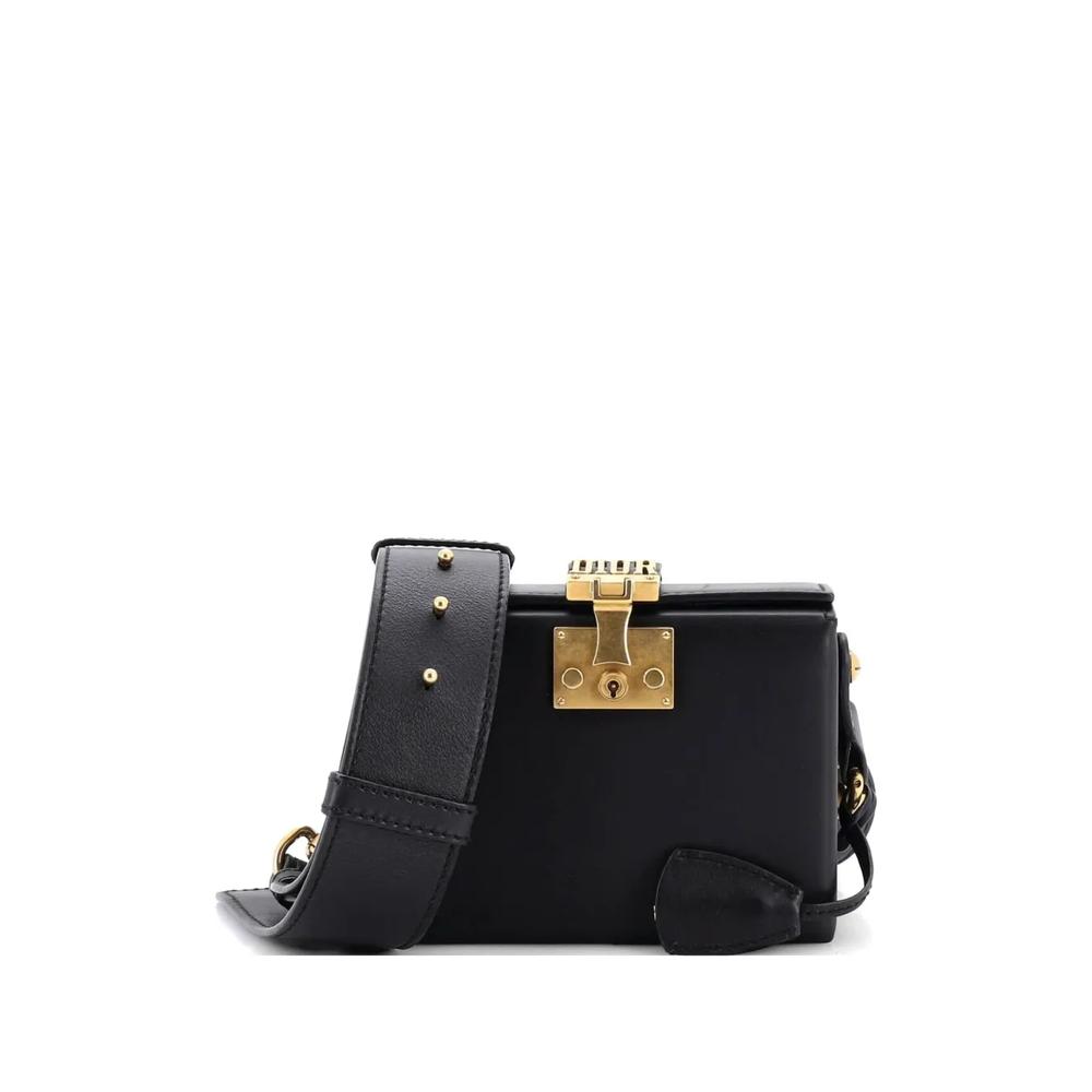 Маленькая кожаная сумка через плечо Dioraddict Lockbox Bag 1
