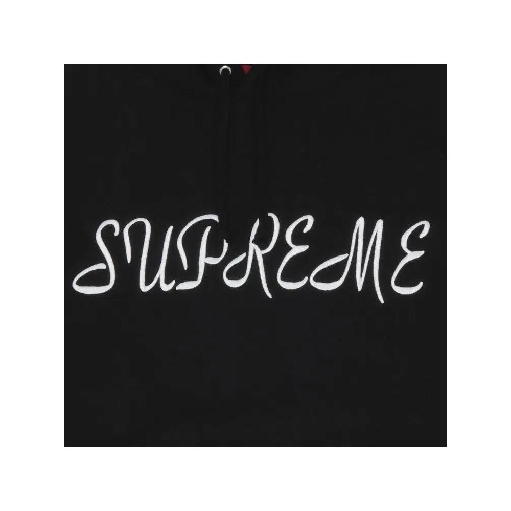 Худи Supreme Script Hooded Sweatshirt 'Черный' 2