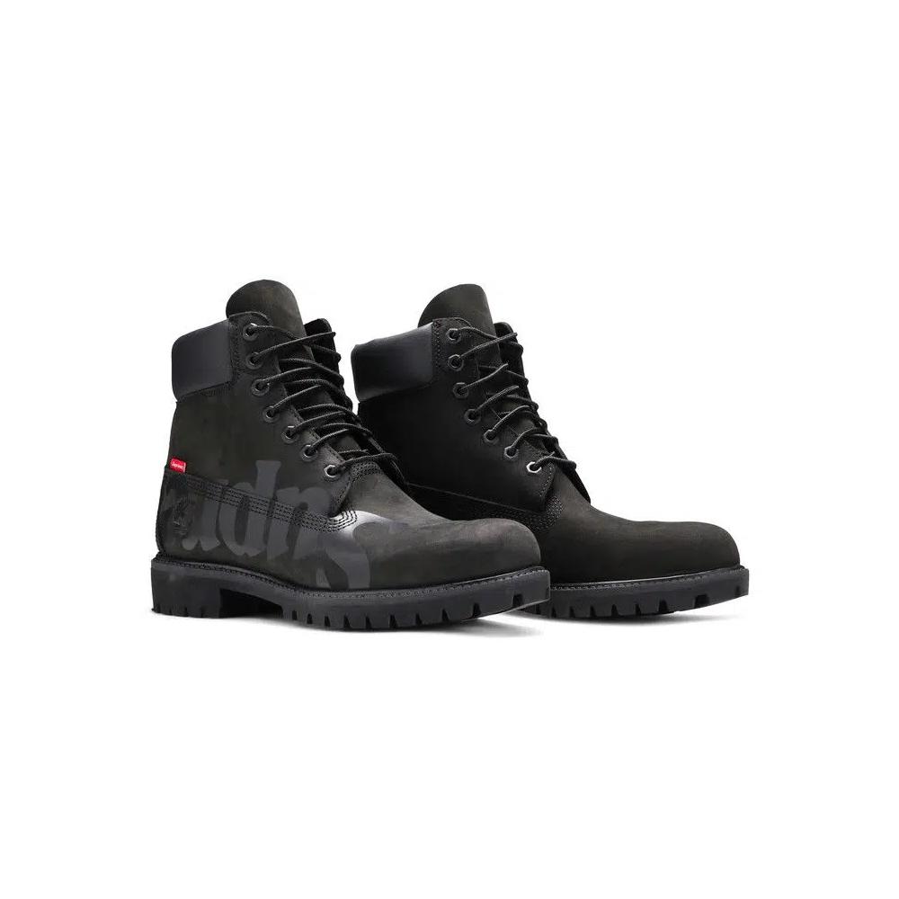 Ботинки Supreme x Timberland 6 Inch Premium Waterproof Boot 'Big Logo - Black' 8